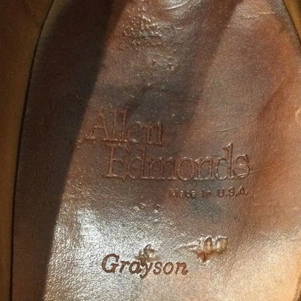 Allen Edmonds Mens Grayson Loafers Size US 13 AA Black Tassel‎ Cordovan Business